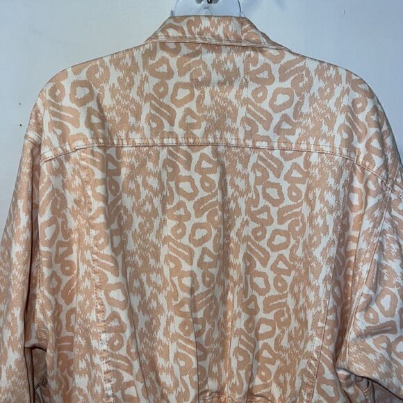 ANTHROPOLOGIE Pilcro Printed Trucker Jacket-L - Picture 6 of 10